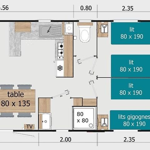 MOBILHEIM 6 Personen - XLIA