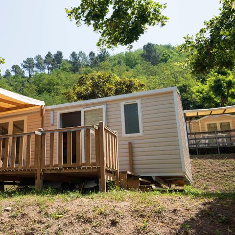 Stacaravan 5 personen - Comfort - 2bed - Half overdekt terras - TV - Airconditioning