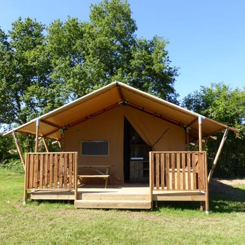 TENDA IN TELA E LEGNO 6 persone - Tenda safari Grimaud