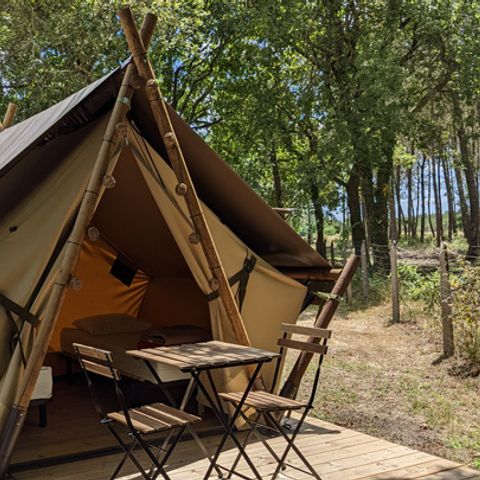 TENDA IN TELA E LEGNO 2 persone - MOOREA (Senza servizi igienici o cucina) Animali non ammessi