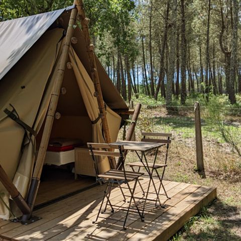 TENDA IN TELA E LEGNO 2 persone - MOOREA (Senza servizi igienici o cucina) Animali non ammessi