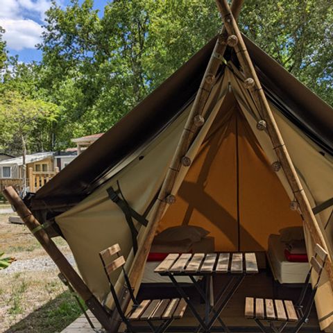 TENDA IN TELA E LEGNO 2 persone - MOOREA (Senza servizi igienici o cucina) Animali non ammessi