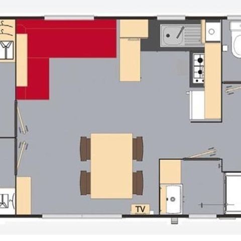 MOBILHOME 8 personnes - Confort - 4 chambres