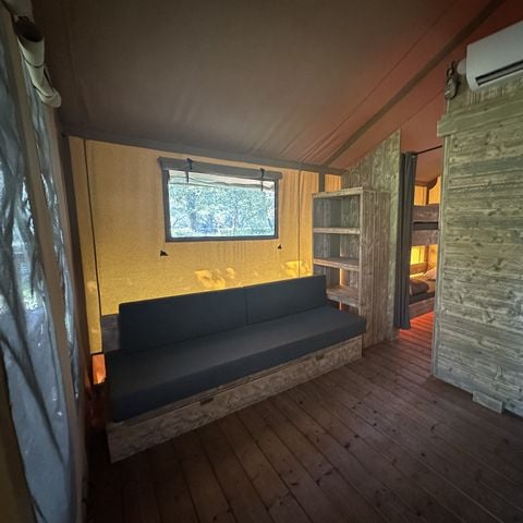 TENDA DA CAMPEGGIO 5 persone - Tenda Lodge | 2 camere da letto | 5 persone | 1 bagno | Aria condizionata