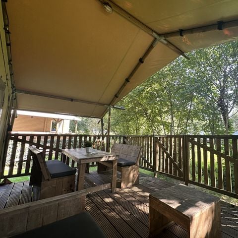 TENDA DA CAMPEGGIO 5 persone - Tenda Lodge | 2 camere da letto | 5 persone | 1 bagno | Aria condizionata