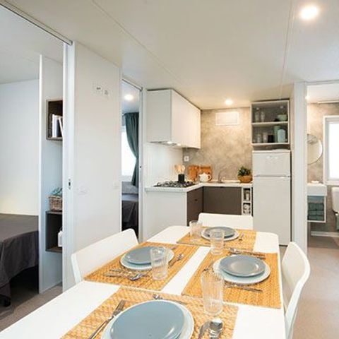 MOBILHOME 6 personas - Mobil-home | Premium | 3 Dormitorios | 6 Pers. | Terraza elevada | 2 baños | Aire acondicionado.