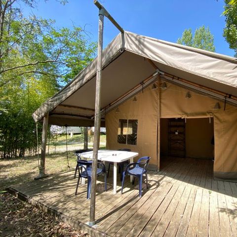 CANVAS AND WOOD TENT 5 people - LODGE COSY