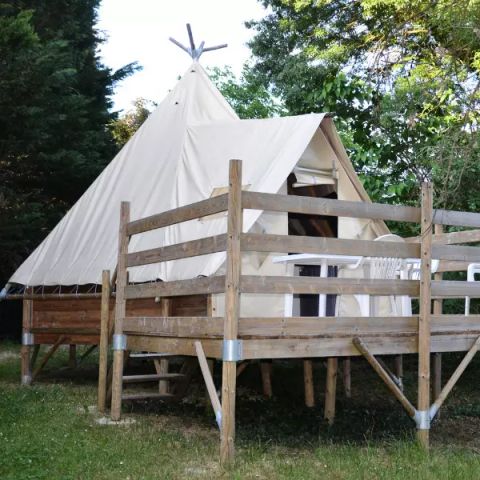 Zelt 4 Personen - Tipi 3 Zimmer 4 Personen (2 Erwachsene + 2 Kinder) Ohne Sanitäranlagen