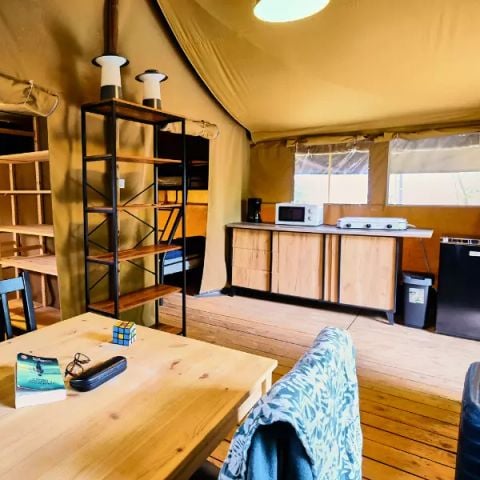 SAFARITENT 5 personen - Lodge Gezellig 3 Kamers 5 Personen Zonder Badkamer