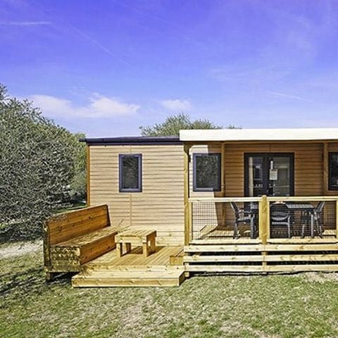 CASA MOBILE 6 persone - Mobil-home | Premium | 3 Camere da letto | 6 Persone | Terrazza coperta | 2 bagni | Aria condizionata | TV