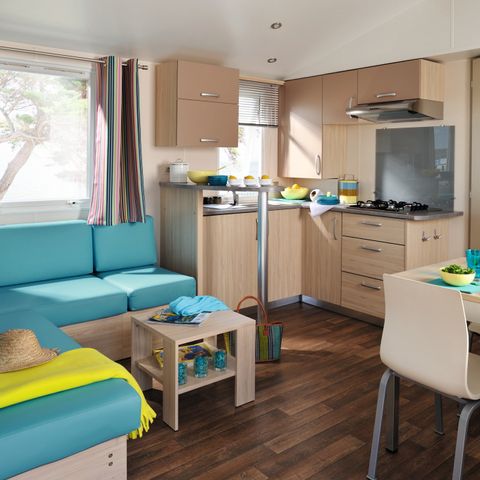 MOBILHOME 4 personnes - Comfort | 2 Ch. | 4 Pers. | Terrasse Couverte | Clim.