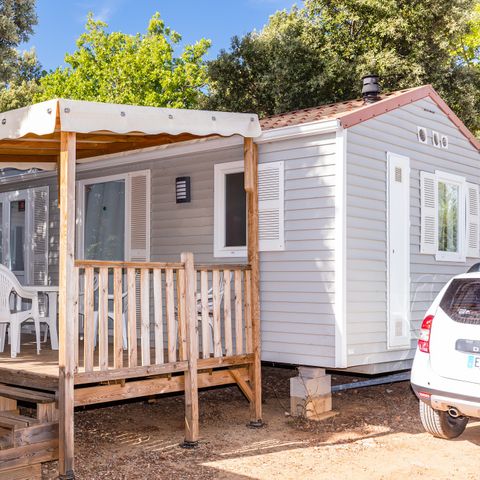 Stacaravan 4 personen - Mobile-home | Comfort | 2 Slaapkamers | 4 Pers. | Verhoogd terras | Airconditioning.