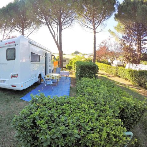 PIAZZOLA - Pacchetto comfort (1 tenda, roulotte o camper / 1 auto / elettricità 10A)