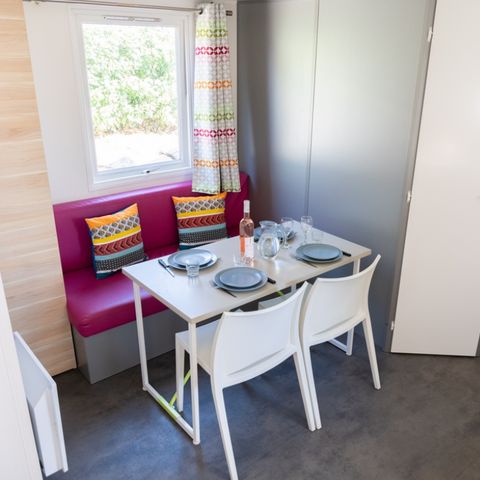 MOBILHOME 4 personnes - Loggia Confort 24 m² 2 chambres + terrasse couverte + TV