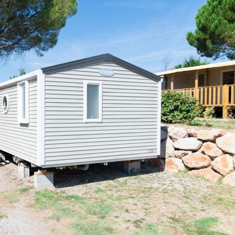 MOBILHOME 4 personnes - Loggia Confort 24 m² 2 chambres + terrasse couverte + TV