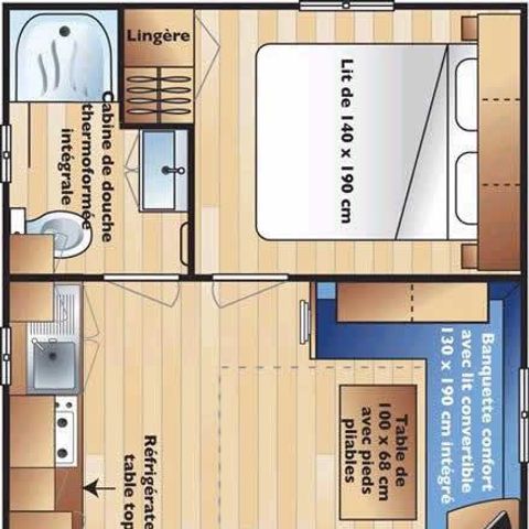 MOBILHOME 4 personas - CONFORT+