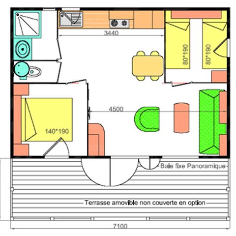 CHALET 6 Personen - 35m²