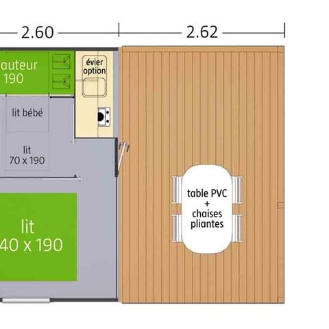 MOBILE HOME 5 people - Tit'home - Without sanitary facilities