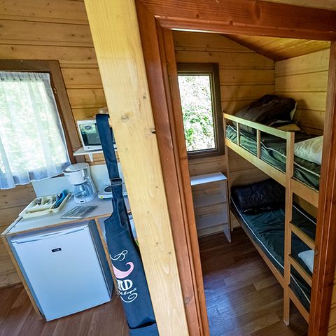 CHALET 4 personen - Houten Ecolodge (zonder sanitair)