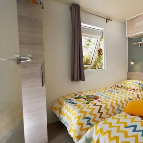 Stacaravan 4 personen - Comfort 29m² (2 kamers) - uitzicht op het meer