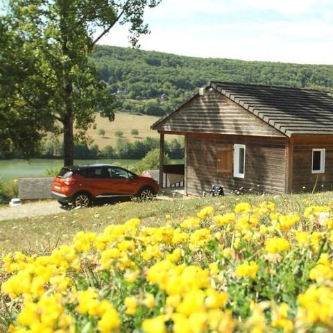 Chalet 6 personen - Comfort 26m² (2 kamers) + overdekt terras 6m² met uitzicht op het meer