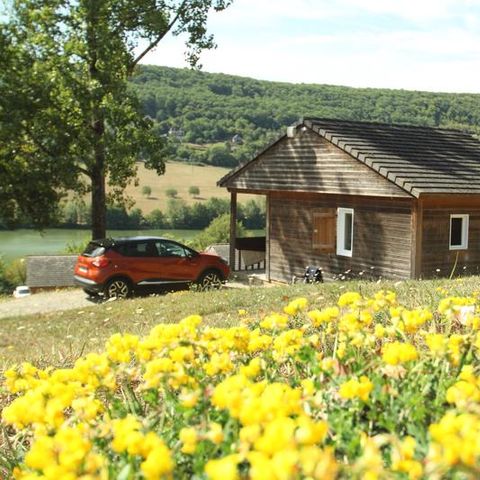 CHALET 6 Personen - Komfort 26m² (2 Zimmer) + überdachte Terrasse 6m² mit Seeblick