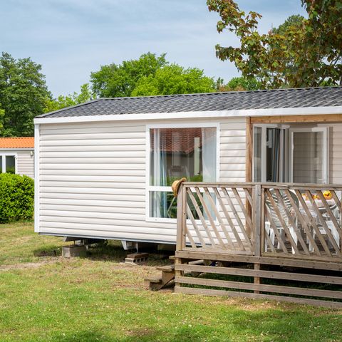 Stacaravan 6 personen - Mobile-home | Comfort | 2 Slaapkamers | 4/6 Pers. | Single terras | Air-con.