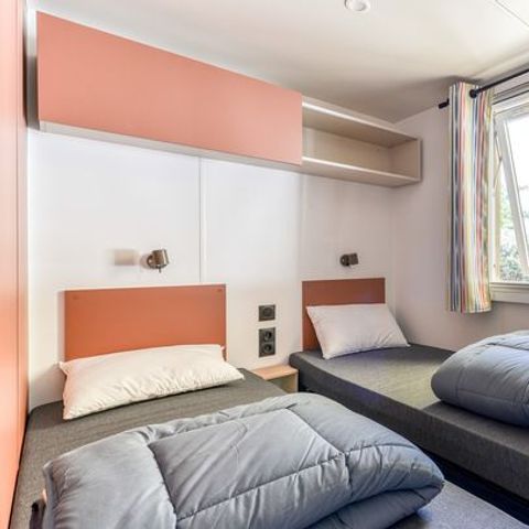 MOBILHEIM 6 Personen - Mobilheim | Comfort | 3 Zi. | 6 Pers. | Einfache Terrasse | Clim.