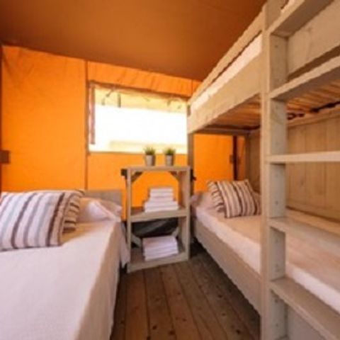 TIENDA DE LONA Y MADERA 5 personas - Glamping Safari