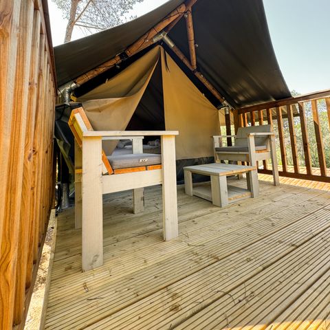 TIENDA DE LONA Y MADERA 2 personas - Glamping Up!