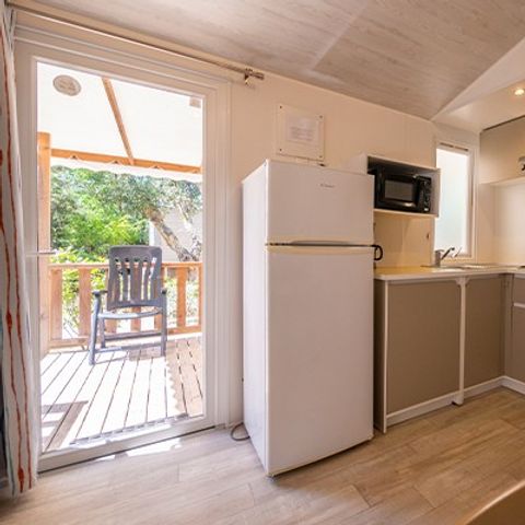 Stacaravan 6 personen - Mobile-home | Comfort | 3 Slaapkamers | 6 Pers. | Verhoogd terras | Airconditioning