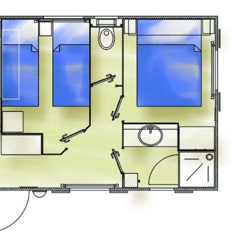 MOBILHOME 4 personas - MALDIVE