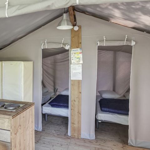 TENTE TOILE ET BOIS 4 personnes - ECO - Sans sanitaires