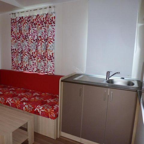 Stacaravan 6 personen - 3 slaapkamers, 32m² + airconditioning