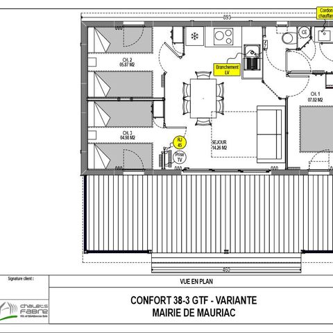 CHALET 6 personen - huisje met 3 slaapkamers