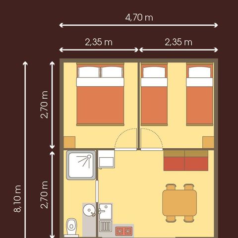 UNUSUAL ACCOMMODATION 5 people - Cabane Perchée - 2 bedrooms