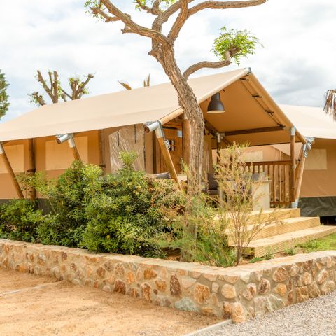 TIENDA DE LONA Y MADERA 2 personas - Glamping Mar