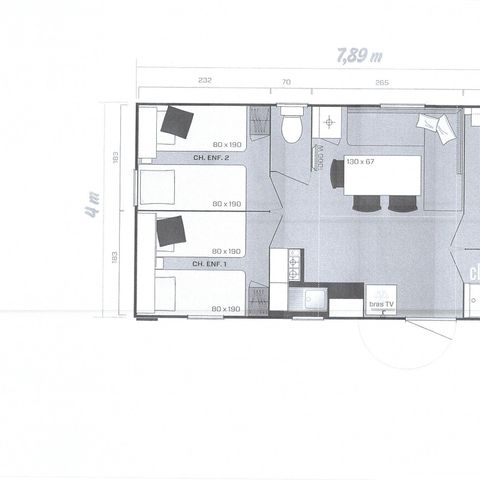 MOBILHOME 6 personnes - 3 chambres Gamme PREMIUM Climatisé