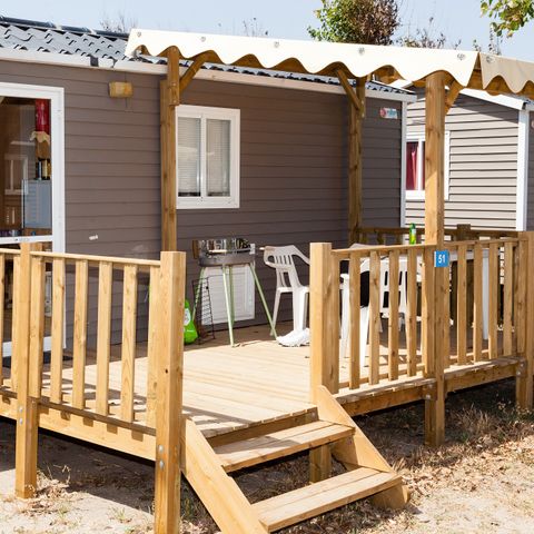 MOBILHOME 6 personnes - Mobil-home | Classic XL | 3 Ch. | 6 Pers. | Terrasse surélevée | Clim.