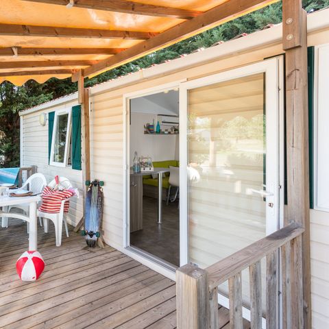 MOBILHOME 6 personnes - Classic | 2 Ch. | 4/6 Pers. | Terrasse surélevée | Clim.