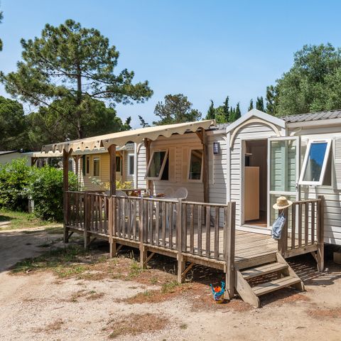 MOBILHOME 6 personnes - Classic | 3 Ch. | 6 Pers. | Terrasse surélevée | Clim.