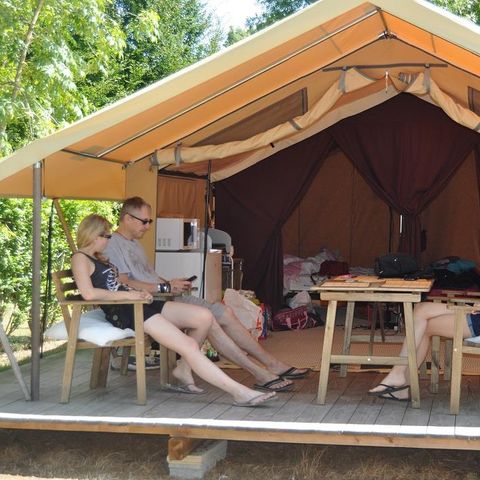 TIENDA DE LONA Y MADERA 4 personas - CABANON