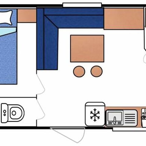 MOBILHOME 4 personnes - 4 Places 2 Chambres