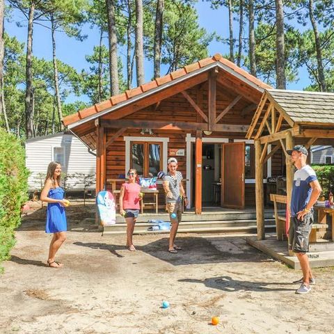 CHALET 5 personen - HOUT - 2 slaapkamers