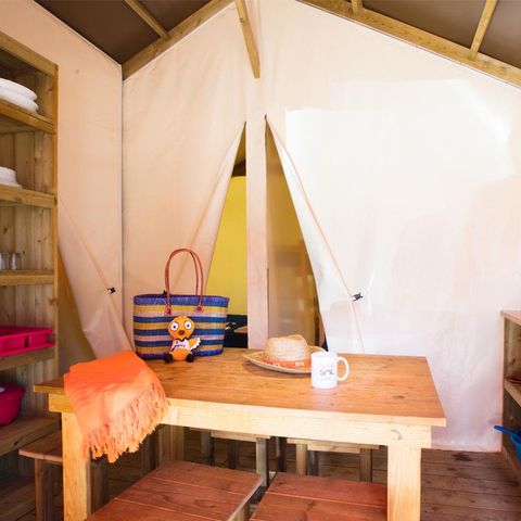 CANVAS AND WOOD TENT 5 people - RESASOL - 2 rooms