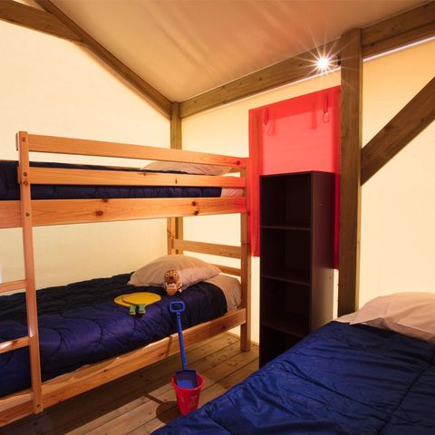 CANVAS AND WOOD TENT 5 people - RESASOL - 2 rooms