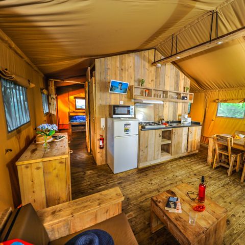 CANVAS AND WOOD TENT 5 people - ECOLUXE - 2 bedrooms