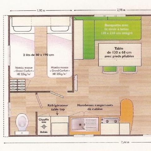 MOBILHOME 4 personnes - IRM SUPER MERCURE