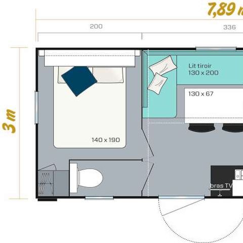 MOBILE HOME 5 people - 24 m² mobile home