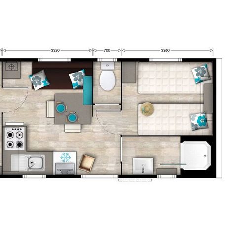 MOBILHOME 4 personas - Mobil home 21m² (21m²)